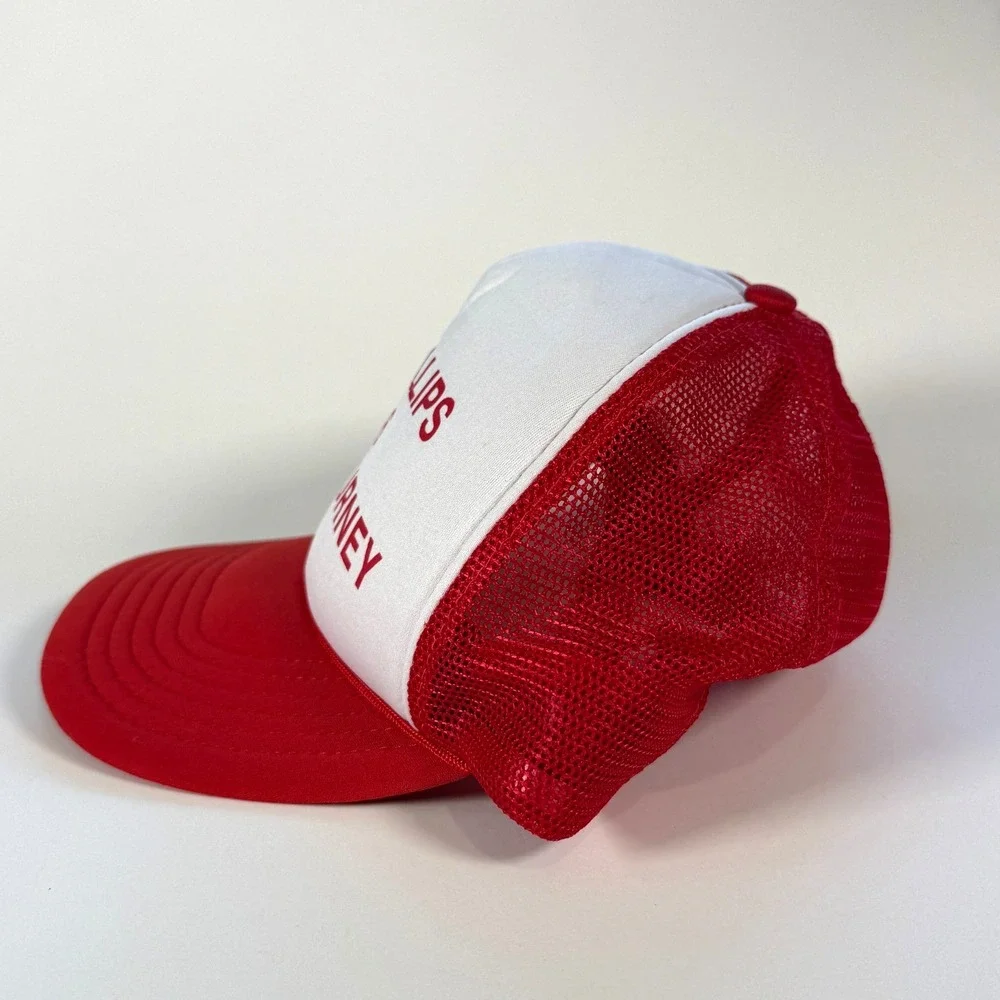 Vintage 1986 St Phillips Golf Tourney Trucker Hat Foam Red White‎ Snapback 80s